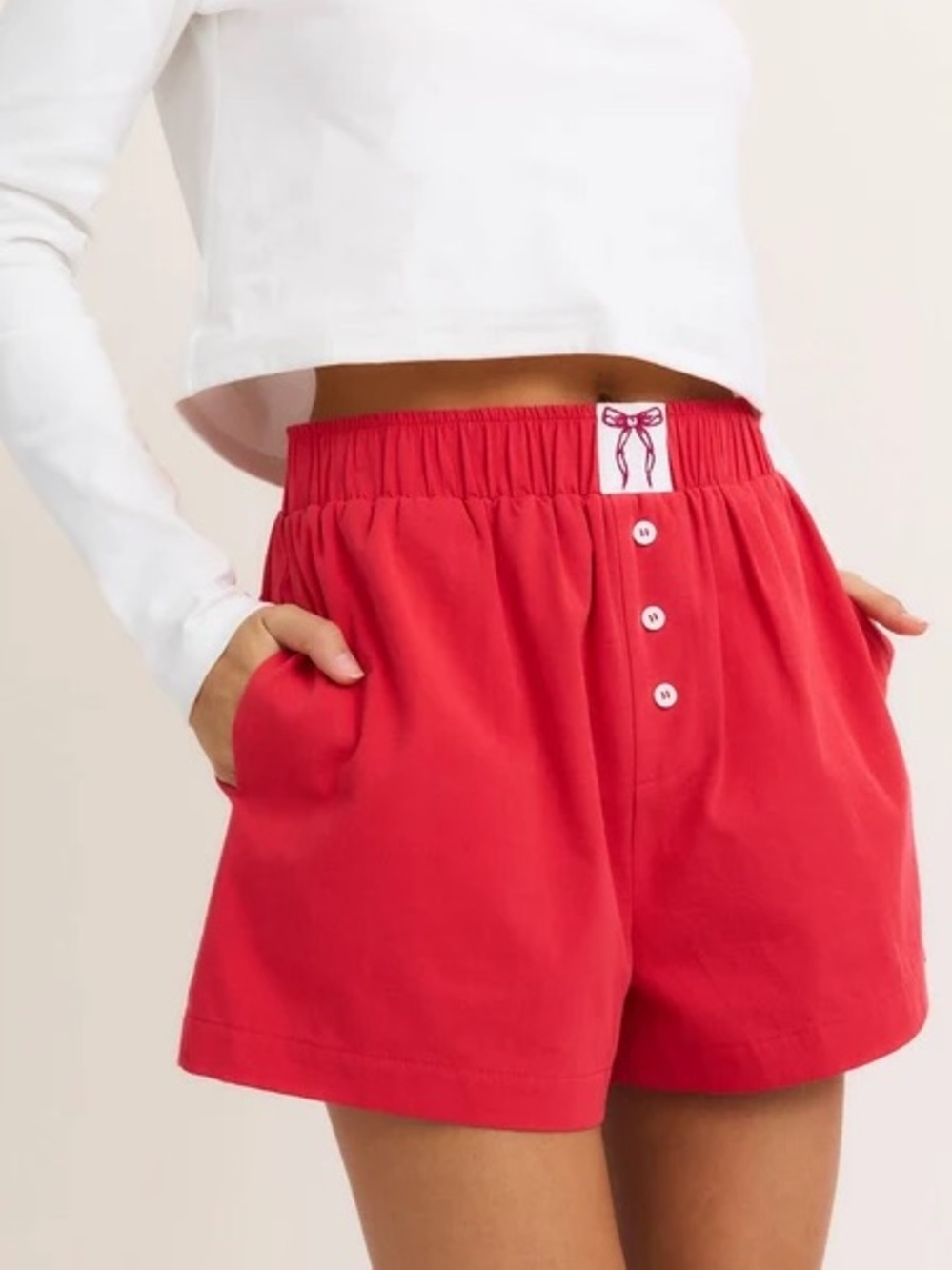 Le Lis Ivy High Waisted Boxy Shorts Size XS